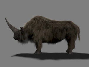 3d wooly elasmotherium rhino 3D Model