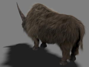 3d wooly elasmotherium rhino 3D 模型