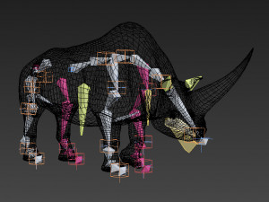 3d wooly elasmotherium rhino 3D 模型