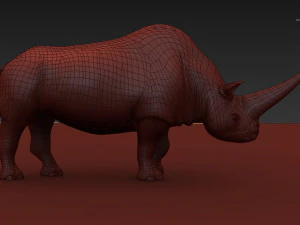 3d wooly elasmotherium rhino 3D Model