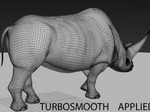 3d wooly elasmotherium rhino 3D Model