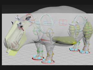 super hipopotam 8k - animowany Model 3D