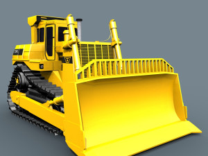 your bulldozer - 3d animated bulldozer model 3D Model