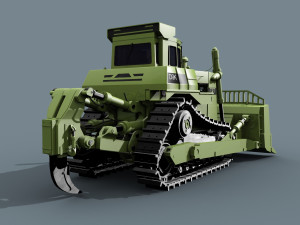 your bulldozer - 3d animated bulldozer model 3D Model