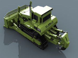 your bulldozer - 3d animated bulldozer model 3D Model