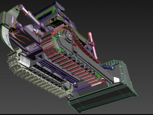 your bulldozer - 3d animated bulldozer model 3D Model