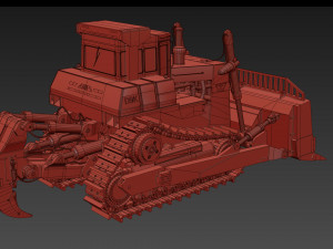 your bulldozer - 3d animated bulldozer model 3D Model