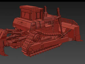 your bulldozer - 3d animated bulldozer model 3D Model
