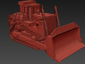 your bulldozer - 3d animated bulldozer model 3D Model