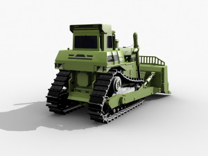 your bulldozer - 3d animated bulldozer model 3D Model