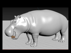 hipop&oacute;tamo selvagem 8k - animado Modelo 3D