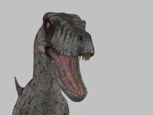 female alpha raptor - 8k 3D Model