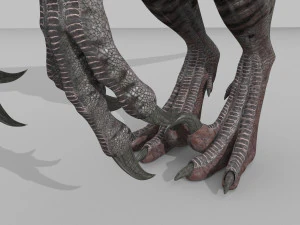 female alpha raptor - 8k 3D Model