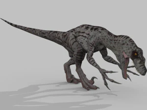 female alpha raptor - 8k 3D Model