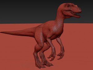 female alpha raptor - 8k 3D Model