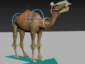 pro camel 8k - modello animato 3d Modello 3D