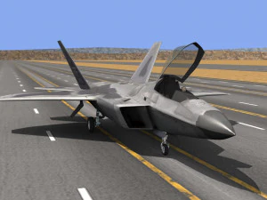 like real f 22 raptor 3D Model
