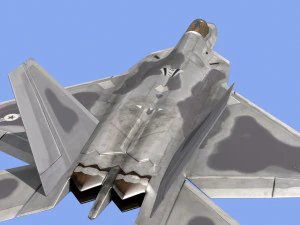 like real f 22 raptor 3D Model