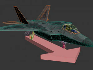 like real f 22 raptor 3D Model