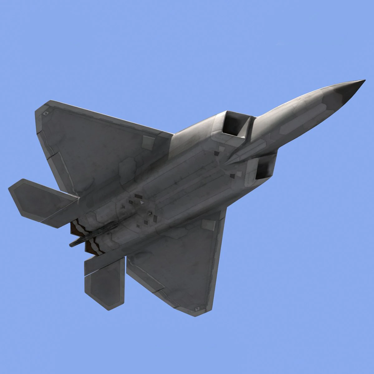 like real f 22 raptor 3D Model .c4d .max .obj .3ds .fbx .stl .blend