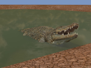 terror croc pro - 8k 3d animated crocodile model Modelo 3D