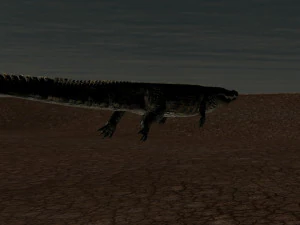 terror croc pro - 8k 3d animated crocodile model 3D Model