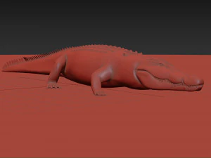terror croc pro - 8k 3d animated crocodile model 3D Model
