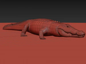 terror croc pro - 8k 3d animated crocodile model 3D Model