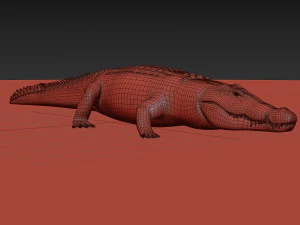 terror croc pro - 8k 3d animated crocodile model 3D Model