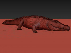 terror croc pro - 8k 3d animated crocodile model Modelo 3D