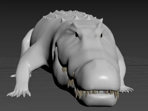 terror croc pro - 8k 3d animated crocodile model 3D Model