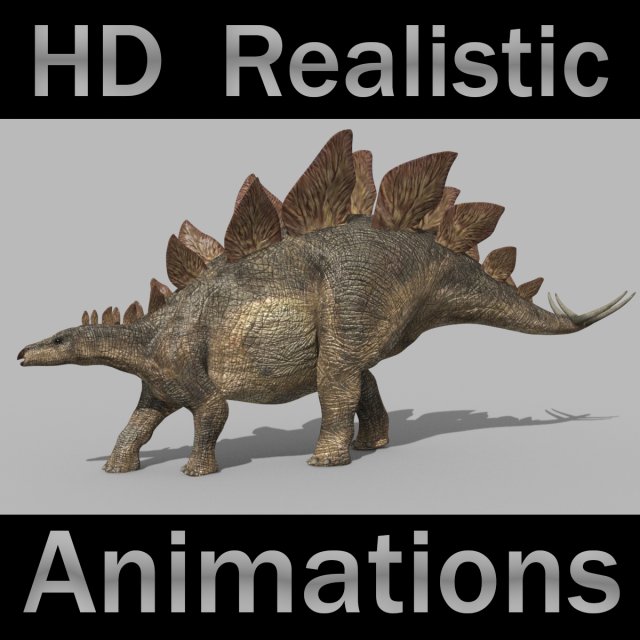 stegosaur forever - 8k 3Dモデル .c4d .max .obj .3ds .fbx .stl .blend 