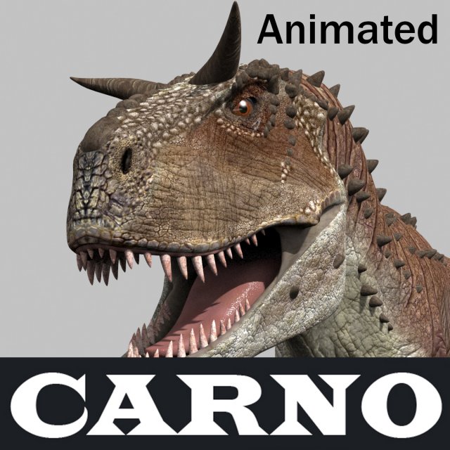 Carnotaur Forever - 8K 3D Model .c4d .max .obj .3ds .fbx .stl .blend 
