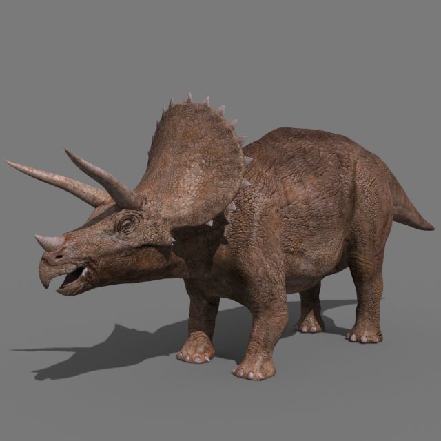 Triceratops Tribute - 8K 3D Модель .c4d .max .obj .3ds .fbx .stl .blend 
