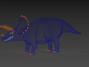 Tributo ao Triceratops - 8K Modelo 3D