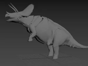 Tributo ao Triceratops - 8K Modelo 3D