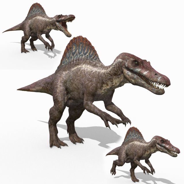 Suchomimus Mongolica - 8K animated JP3 Spinosaur Modelo 3D .c4d .max .obj .3ds .fbx .stl .blend 