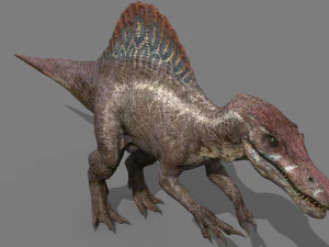 Suchomimus Mongolica - 8K animated JP3 Spinosaur 3D Model