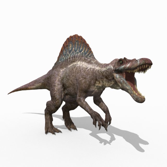 Suchomimus Mongolica - 8K animated JP3 Spinosaur 3D Model in Dinosaur