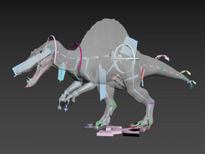 Suchomimus Mongolica - 8K animated JP3 Spinosaur Modelo 3D