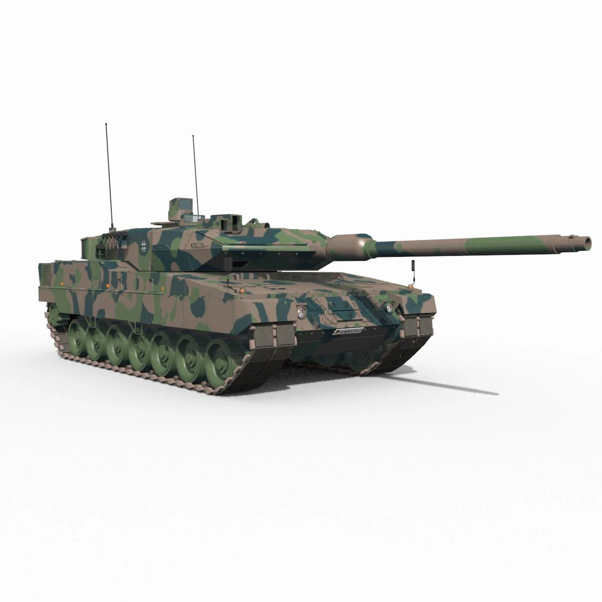 Leopard 2 A Tank - animated 3D Model .c4d .max .obj .3ds .fbx .stl .blend 