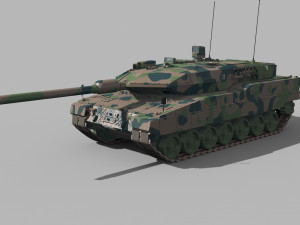 Leopard 2 A Tank - animated Modelo 3D