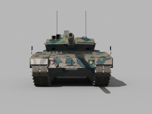 Leopard 2 A Tank - animated Modelo 3D