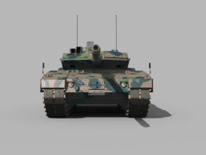 Leopard 2 A Tank - animated 3D Model