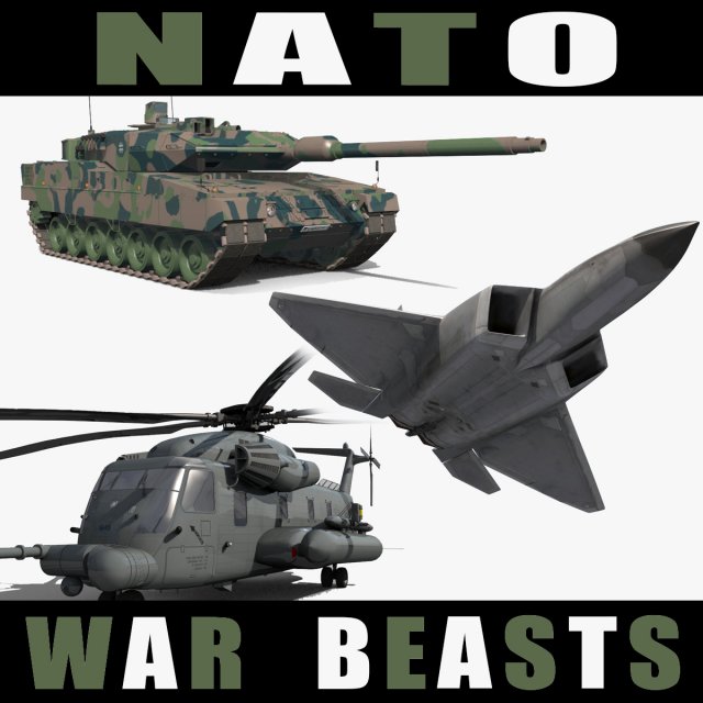 Nato War Beasts - 3d animated models 3D Model .c4d .max .obj .3ds .fbx .lwo .lw .lws