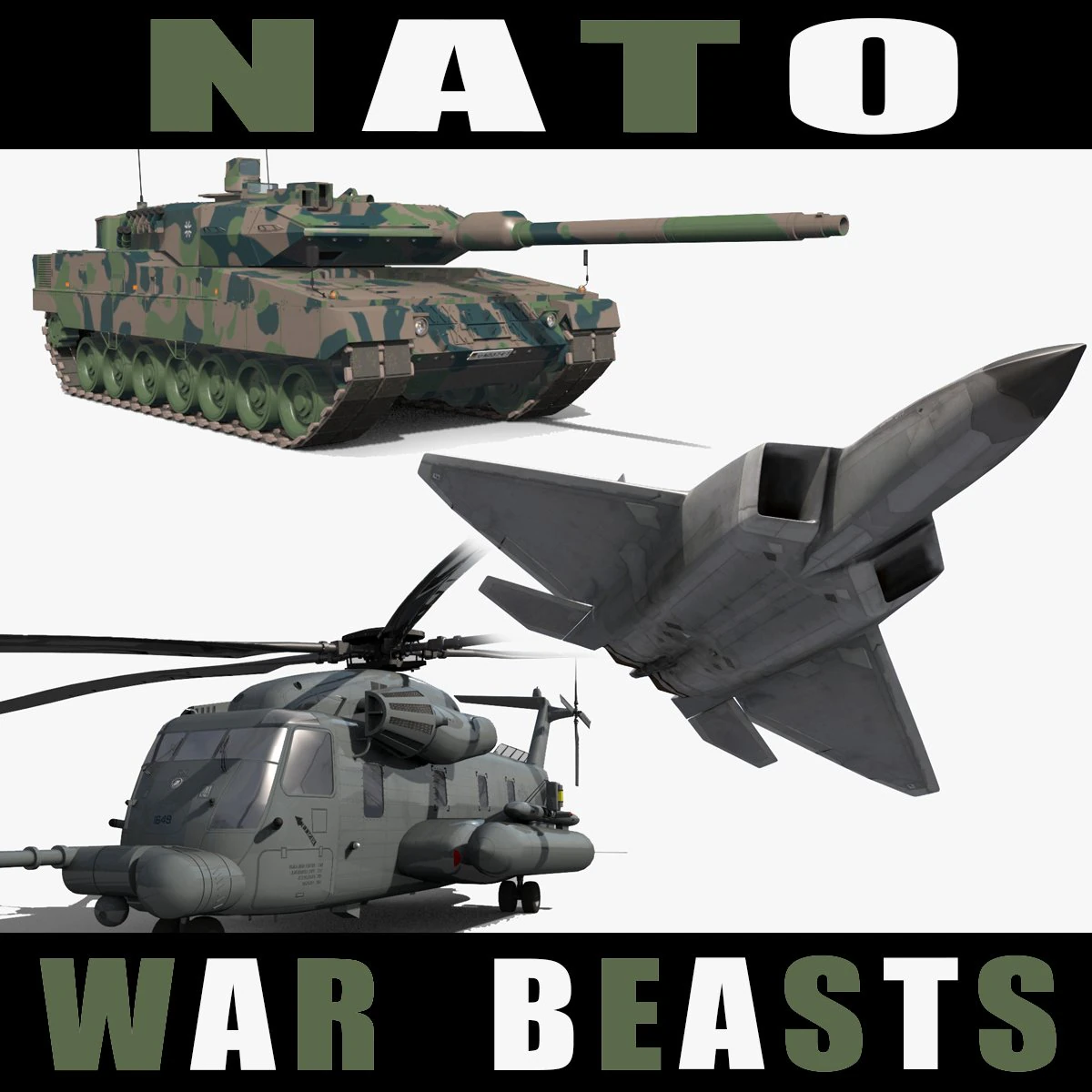 Nato War Beasts - 3d animated models 3D Model .c4d .max .obj .3ds .fbx .stl .blend 