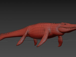 Mosasaurus Rex - 8K animated 3D Model