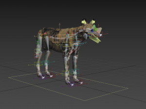 Ultimate Wild Dog 8K - 3d animated model 3D Model