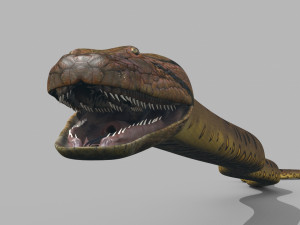 Monstre Anacond 8K - 3d animated model Modelo 3D