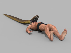 Monstre Anacond 8K - 3d animated model Modelo 3D